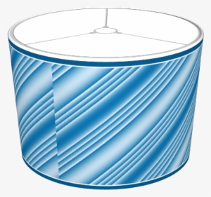 Medium Blue & White Diagonal Stripes Thick & Thin - Turquoise #4269264