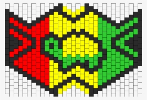 Rasta Ninja Turtle Mask Bead Pattern - Turtle Kandi Mask #4269306
