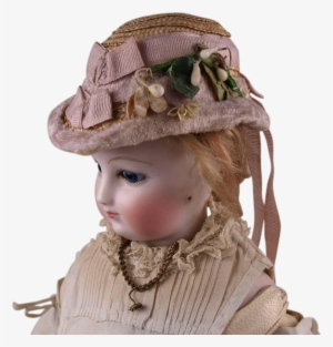 Wonderful Antique Straw Hat For French Fashion Doll - Doll #4269328
