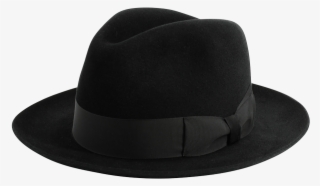 'shirwell' Luxury Handmade Fur Felt Fedora Black - Women's Hats #4269334