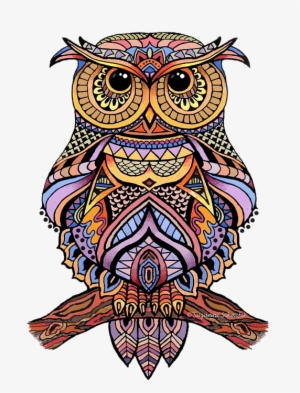 Bleed Area May Not Be Visible - Zentangle Owl #4269551