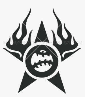 Flaming Baseball Star - All Star Baseball #4270027