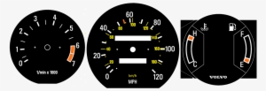 Volvo 240 Gauge Faces - Lampu Peringatan Sistem Bahan Bakar Diesel #4270616