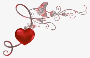 Red Heart Decor Png Picture Clipart - Coeur Saint Valentin Rouge #4270676