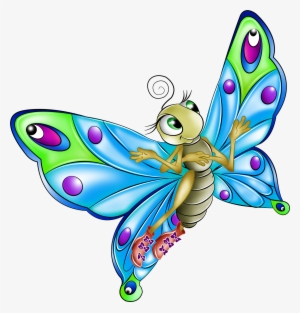 Mis Laminas Para Decoupage Butterfly, Clip Art And - Butterfly Cartoon #4270832