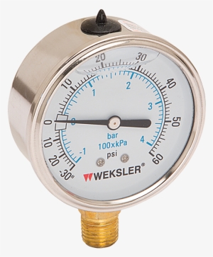 4 Inch Standard Liquid Filled Pressure Gauge 0-60 Psi #4270888