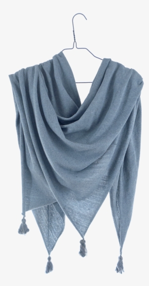 Large Scarf With Tassels, Here Shown Open - Scarf #4271136