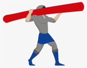 Carpet Man - Roll Carpet Cartoon Png #4271156