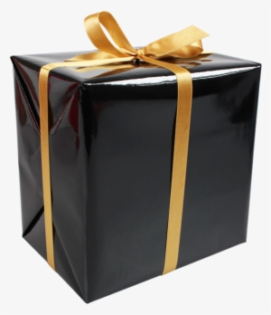 Lovly Gift Wrapping Paper 50cm 200m Uni S - Gift Gold Black Png #4271327