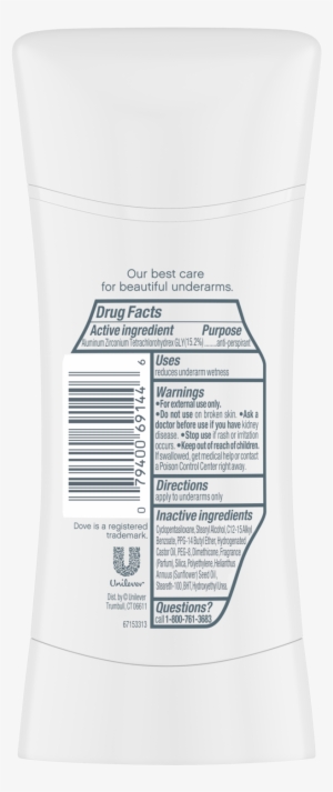 Dove Advanced Care Ingredients #4271517