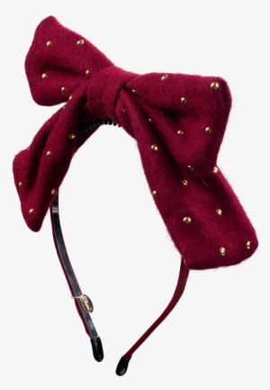 Gold Dotted Pop Up Bow Headband - Headband #4271604