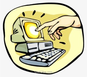 Hand Of God Finger Royalty Free Vector Clip Art Illustration #4271836