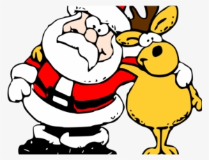 Cute Reindeer Clipart - Father Christmas Clipart #4272311