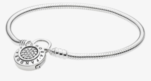 Pandora Pulseira Prata Signature Fecho Cadeado - Pandora 597092cz #4272512