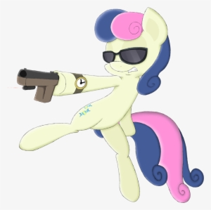 Overlord-derpy, Bon Bon, Colored, Cutie Mark, Drawing, - Pistol #4272834