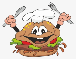 Hamburger Clipart Transparent Food Pencil And In Color - Eating Burger Cartoon Png #4273237