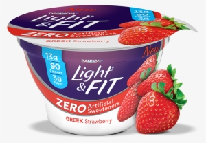 Strawberry Greek Yogurt Without Artificial Sweeteners - Light And Fit No Artificial Sweeteners #4273428