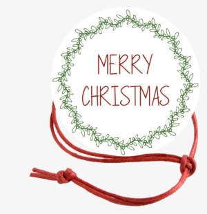 Merry Christmas Wreath Napkin Knot Product Image - Circle #4274233