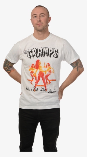 The Cramps "like A Bad Girl Should" T-shirt - Cramps / Off The Bone #4274236
