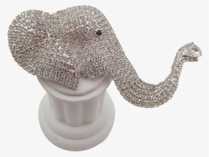 Vintage Signed Butler And Wilson Elephant Trunk Up - Butler & Wilson #4274518