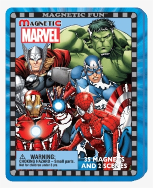Magnetic Fun® Travel Tin - Marvel Avengers Beach Towel Multi Standard #4274570