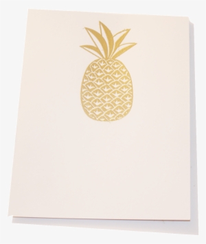 Gold Embossed Pineapple Stationery - Pineapple #4274728