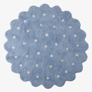 Lorena Canals Galletita Blanco Blue Washable Rug - Alfombra Lavable Galletita Blue De Lorena Canals #4275122