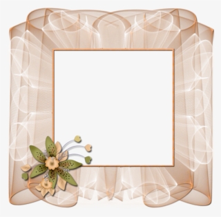 Beautiful Transparent Cream Frame With Flower Wallpapers - Frames Bonitos #4275289