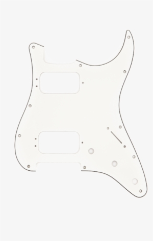 006 1493 000 Pickguard Hh - White Pickguard Hh Stratocaster Png #4275355