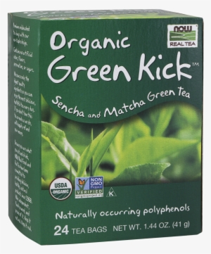 Green Kick™ Tea, Organic - Now Foods Green Kick Tea (24 Teabags) #4276449