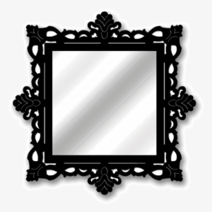 Espelho Quadrado, Com Moldura Em Mdf, Recortada À Laser - Mirror #4276845