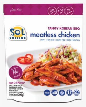 Tangy Korean Bbq Meatless Chicken - Sol Cuisine Korean Bbq #4277237