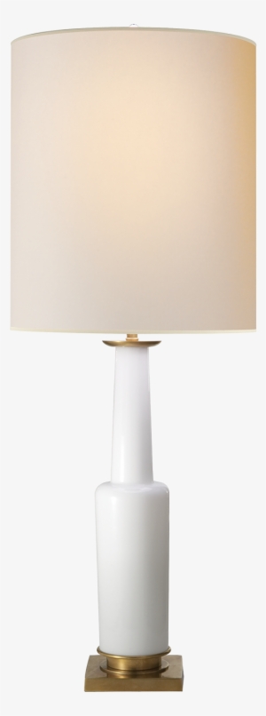 Fiona Small Table Lamp In White Glass With Natural - Visual Comfort Fiona #4277466