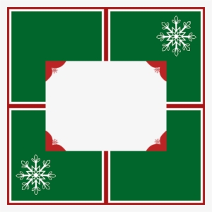 Snowflake Picture Frame Gift Wrapping Paper - Gift Wrapping #4278310