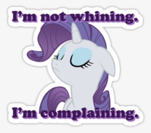 Anyway, There Has Been A Lot Of Backlash Towards This - Rarity Complaining #4279242