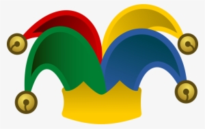 Cap And Bells Jester Hat Joker - Jester Hat Clipart #4279318