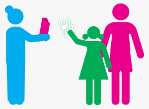 Girl Handing In Form - Pink Woman Icon Png #4279970