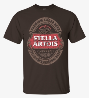 Stella Artois Beer Brand Logo Label T-shirt - Dexys Shirt #4281573