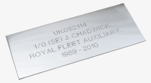 Engraved Plaques From £15 - Silver #4282010