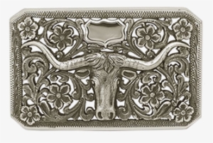 The Silver Longhorn, Flowers, Shield, And Scrolls Are - Emblem #4282178