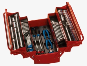 Caixa Sanfonada De Ferramentas Com 62 Peças E 5 Gavetas - Caixa De Ferramentas Mecanico #4282272