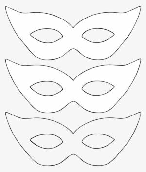 Molde De Máscara De Carnaval - Mascara De Carnaval Png Branca #4282429