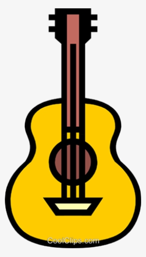 Symbol Of A Guitar Royalty Free Vector Clip Art Illustration - Printable Images Of Guitars #4282524