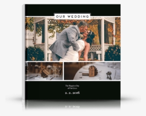 Front Photo Book Cover Designed For Engagements And - Hochzeits-foto Danken Ihnen Postkarte Der #4282643