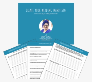 Create Your Personal Wedding Manifesto, To Guide And - Brochure #4282705