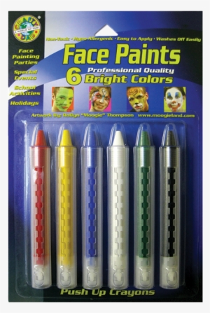 Face Paint Push-up Crayons Bright - Crafty Dab Face Paint Push Up Crayons 6/pkg-bright #4282872