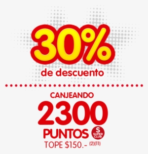 Canjeá Tus Puntos Superclub A Través De Online Banking - 30 Porciento De Descuento Png #4283304