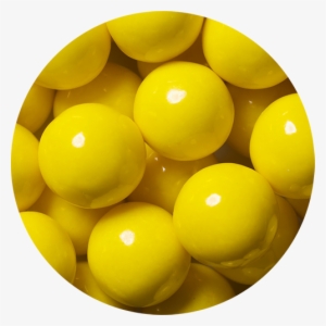 Yellow 1-inch Gumballs - Yellow Gumballs #4283556