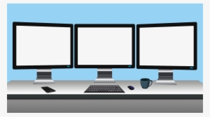 Available In Two Formats - 3 Monitor Png #4283925