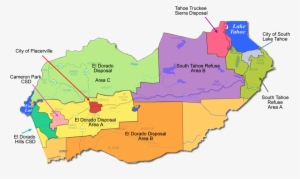 Image Of Franchise Area Map - El Dorado County School District Map #4283952